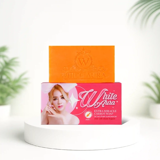 White Aura Miracle Carrot Soap 160gm