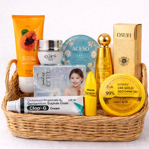 Signature Combo - + Acesso + 7 pearl + payaya Facewash+Osufi + Gift 24K gel+clopG+Lip Balm
